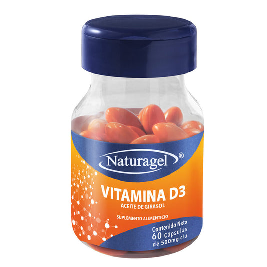 VITAMINA D3/AC. DE GIRASOL c/60 CAPS. 500 MG.