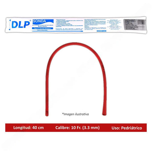 SONDA NÉLATON de LÁTEX (DLP) Long. 40cm. Cal. 10 Fr. c/1 Pza.