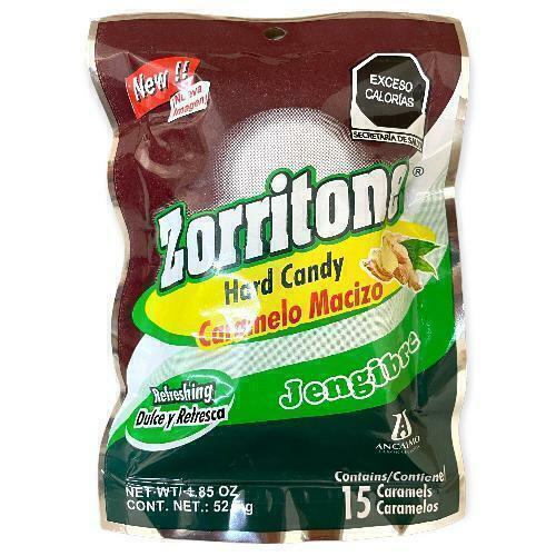 ZORRITONE JENGIBRE Bolsa c/15 CARAMELOS 52.5 G.