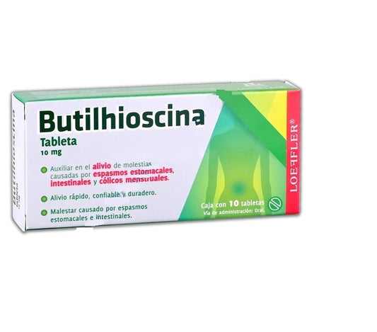 BUTILHIOSCINA (Loeffler) c/10 TABS 10 MG.