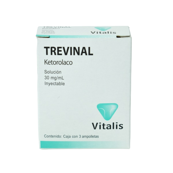 TREVINAL Sol. Iny. c/3 AMPTAS. 30 MG/1 ML.