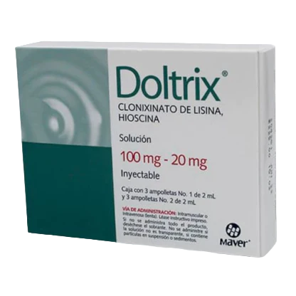 DOLTRIX Sol. Iny. c/6 AMPTAS. (1-2) 100-20 MG/4 ML.