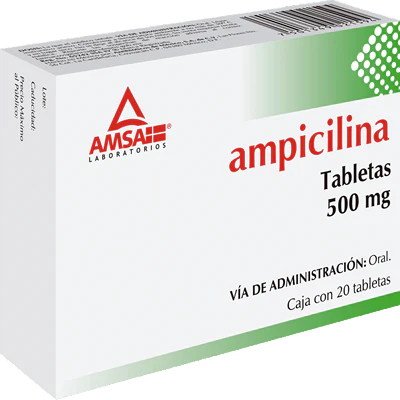 AMPICILINA (Amsa) c/20 TABS. 500 MG.