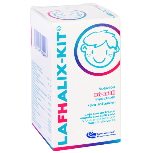 LAFHALIX-KIT Sol. Iny. INFANTIL c/1 FCO. AMP. 5 ML.