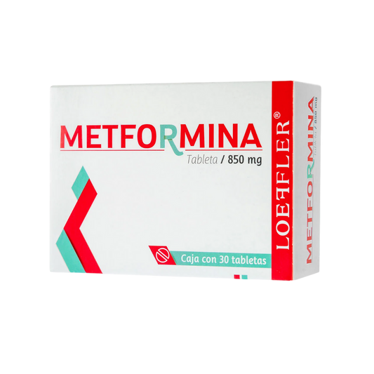 METFORMINA (Loeffler) c/30 TABS. 850 MG.