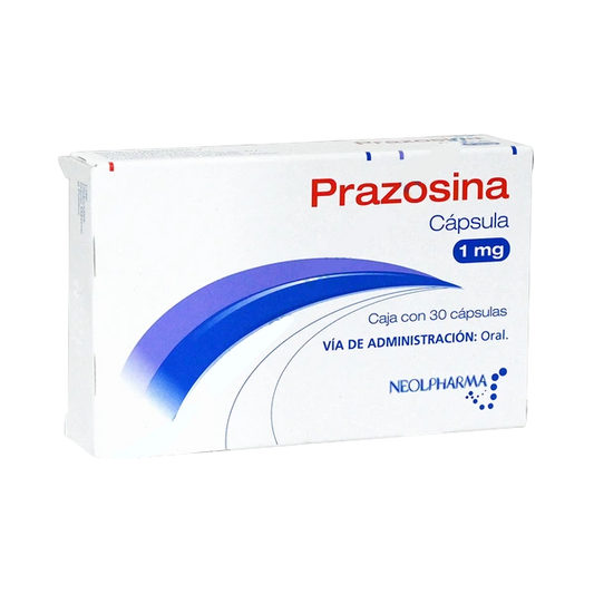 PRAZOSINA (Neolpharma) c/30 CAPS. 1 MG.