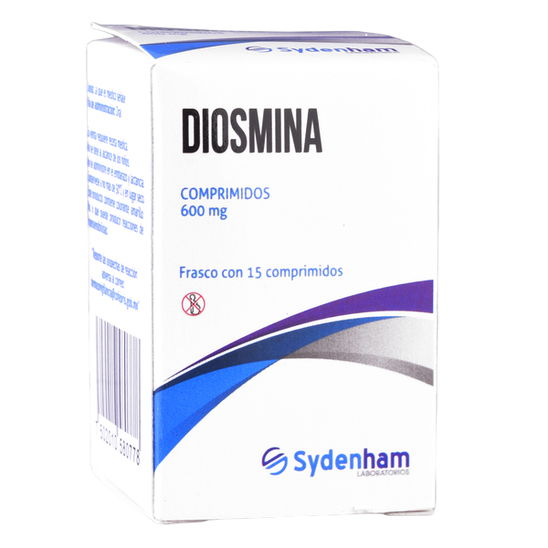 DIOSMINA (Sydenham) c/15 COMPS. 600 MG.