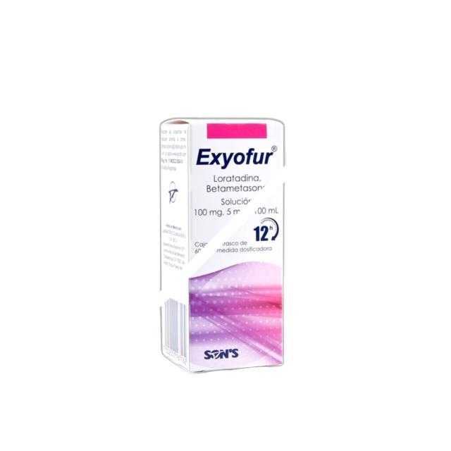 EXYOFUR SOL. 12H Fco 60 ML. 100-5 MG/100 ML.