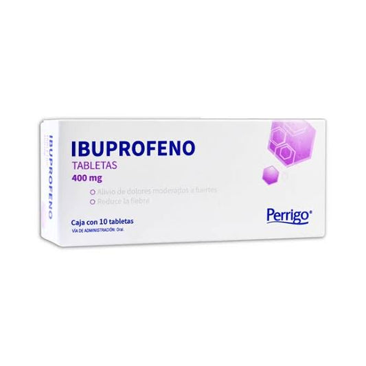 IBUPROFENO (Perrigo) c/10 TABS. 400 MG.