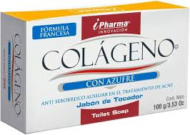 COLÁGENO c/AZUFRE Jabón de Tocador Barra c/100 G.