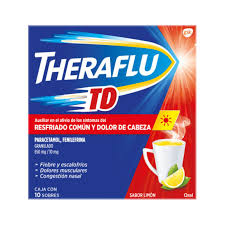 THERAFLU TD c/10 SOBS. GRANULADO Sab. Limón 650/10 MG.