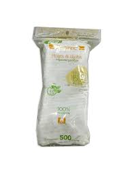 HISOPOS DE ALGODÓN Biodegradables (Protec) Bolsa c/500 Pzs.