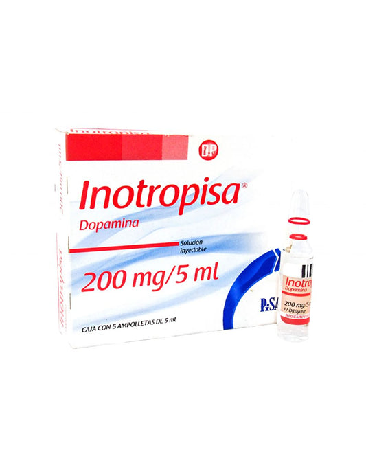 INOTROPISA Sol. Iny. c/5 AMPTAS. 200 MG/5 ML.