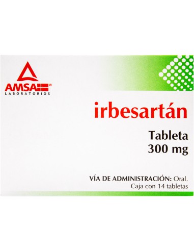 IRBESARTÁN (Amsa) c/14 TABS. 300 MG.