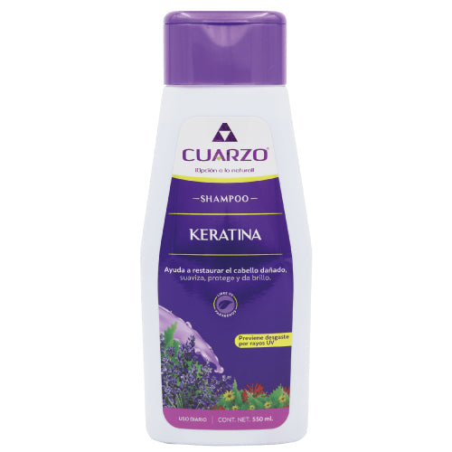 SHAMPOO REPARADOR KERATINA (Cuarzo) 550 ML.