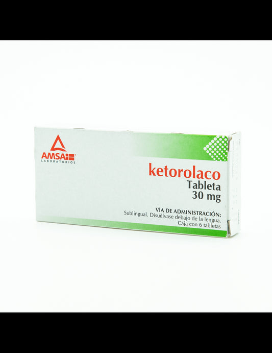 KETOROLACO (Amsa) c/6 TABS. Sublingual 30 MG.