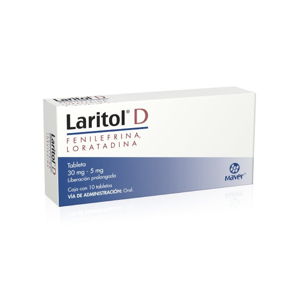 LARITOL-D c/10 TABS. L.P. 5/30 MG.