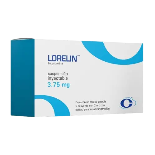 LORELIN Susp. Iny. c/1 FCO. AMP. 3.75 MG/2 ML. y Equipo. p/Admon.