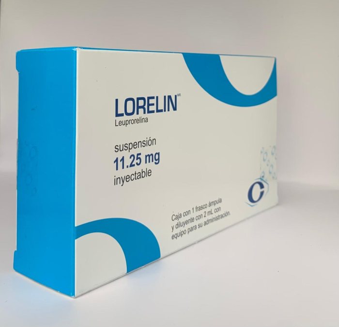 LORELIN Susp. Iny. c/1 FCO. AMP. 11.25 MG/2 ML. y Equipo. p/Admon.