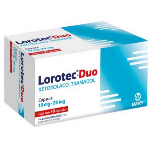 LOROTEC-DUO c/10 CAPS. 10-25 MG.