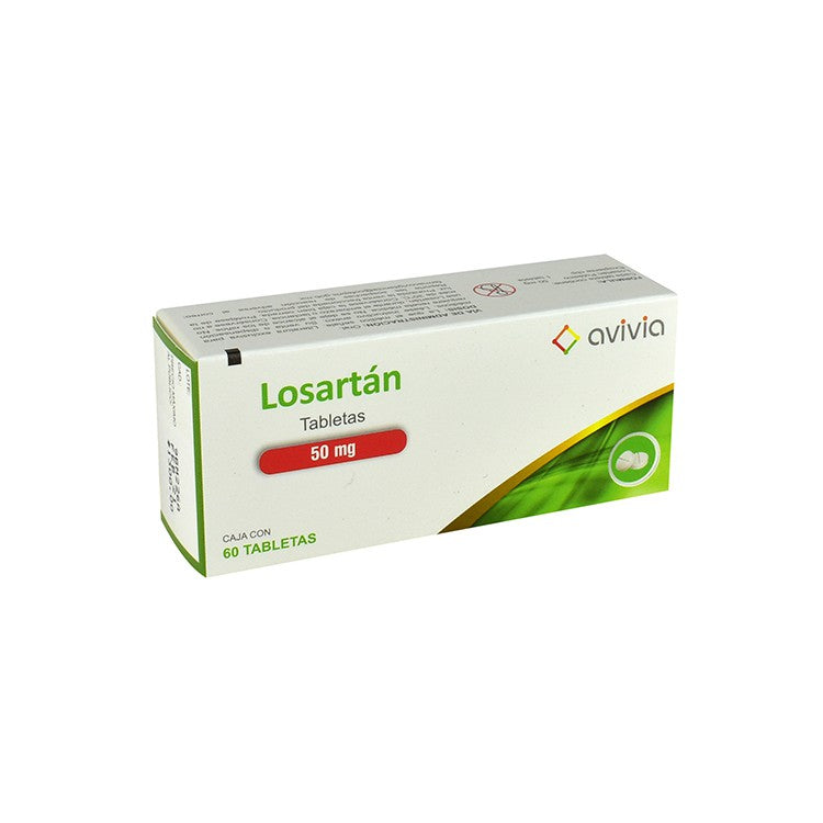 LOSARTÁN (Avivia) c/60 TABS. 50 MG.