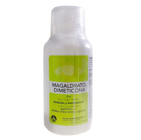 MAGALDRATO/DIMETICONA (Medigen) GEL Fco. 120 ML. 8-1 G/100 ML.