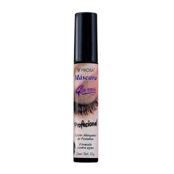 MASCARA 4 en UNO Profesional Color NEGRO Tubo c/13 G.