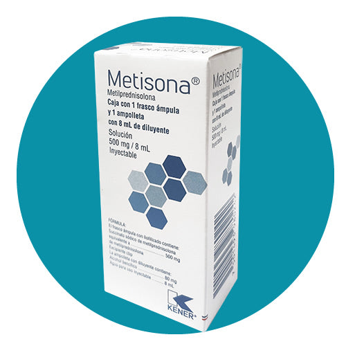 METISONA Sol. Iny. c/1 FCO. AMP. 500 MG/8 ML.