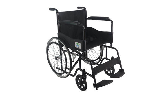 SILLA DE RUEDAS BASICA 18" (Super Confort) Mod. SC-320 Color Negro.