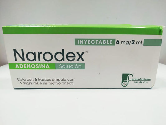 NARODEX Sol. Iny. c/6 FCO. AMP. 6 MG/2 ML.