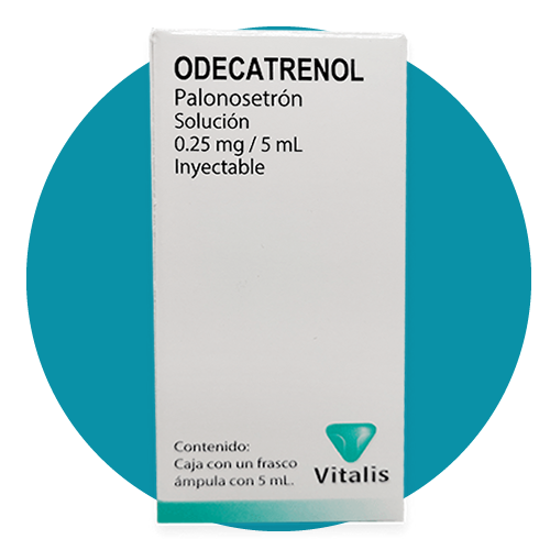 ODECATRENOL Sol. Iny. c/1 FCO. AMP. 0.25 MG/5 ML.