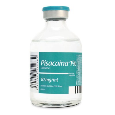 PISACAINA 1% Sol. Iny. c/1 FCO. AMP. 50 ML. 10 MG/1 ML.