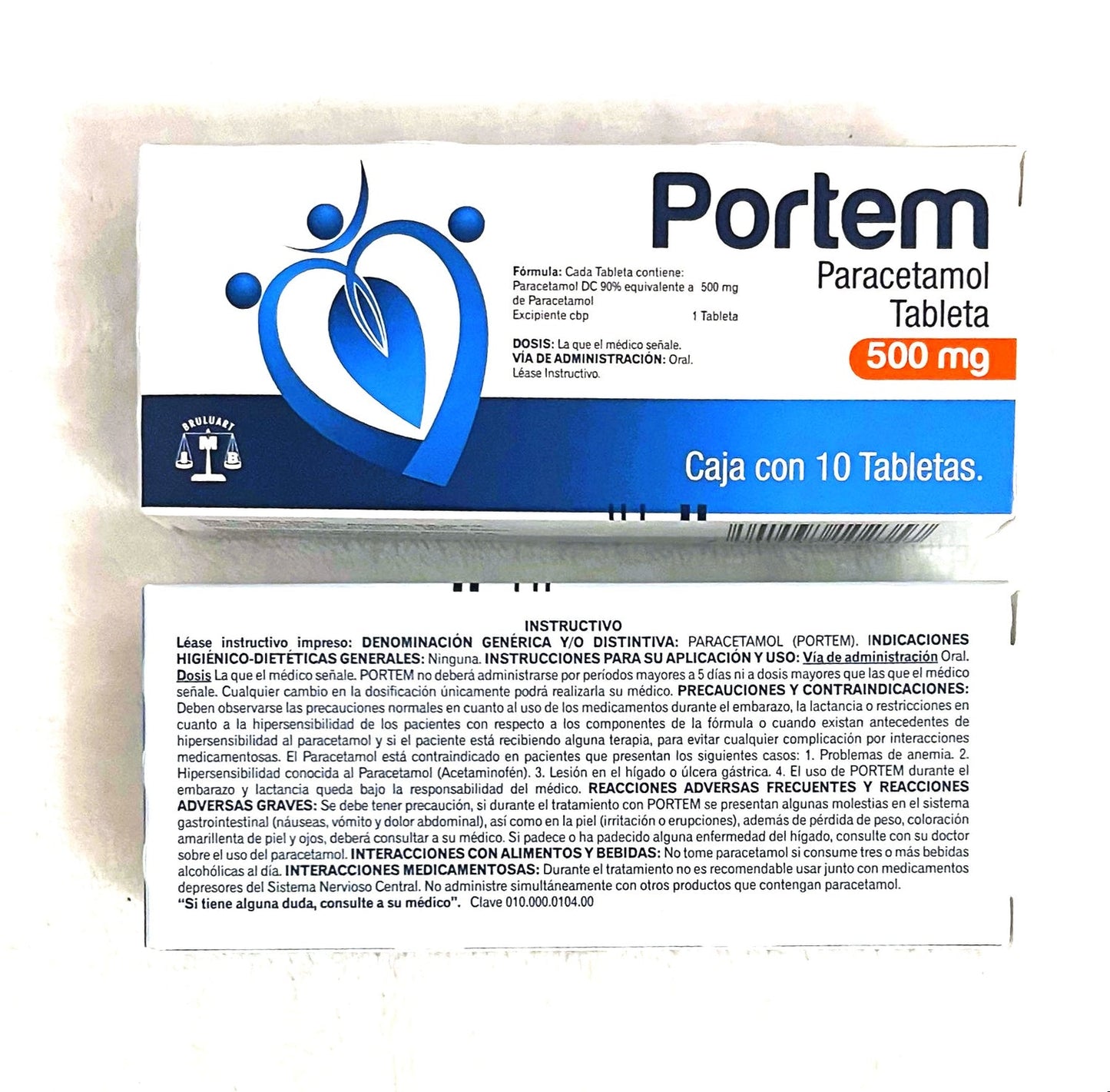 PORTEM c/10 TABS. 500 MG.