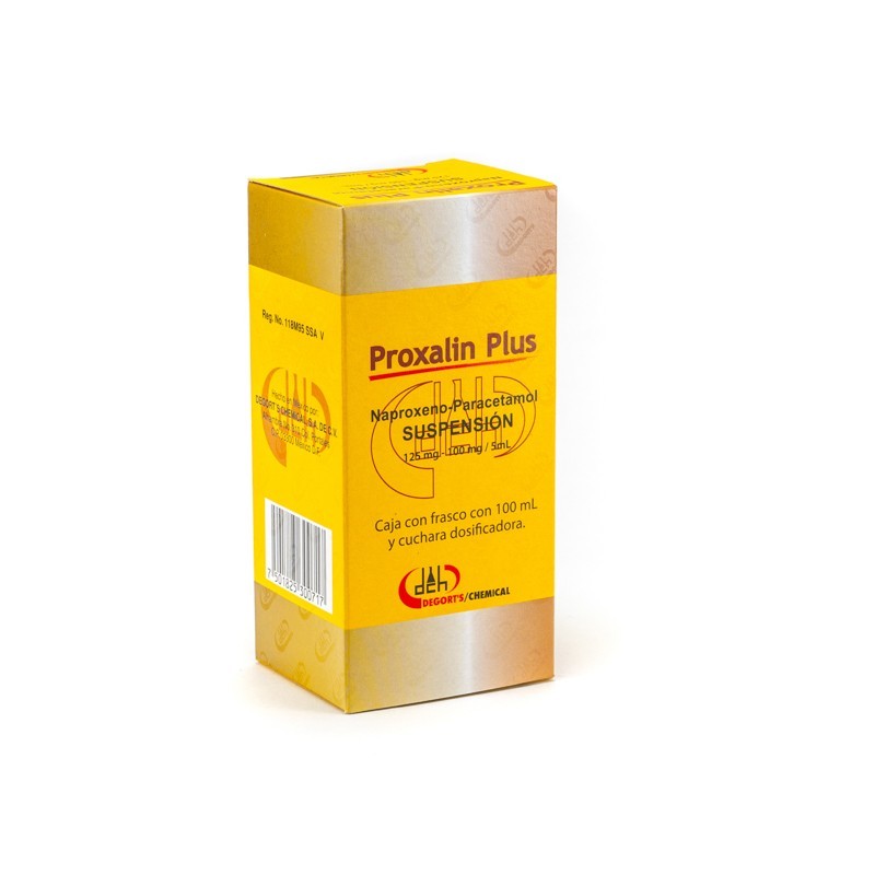 PROXALIN PLUS SUSP. Fco. 100 ML. 125-100 MG/5 ML.