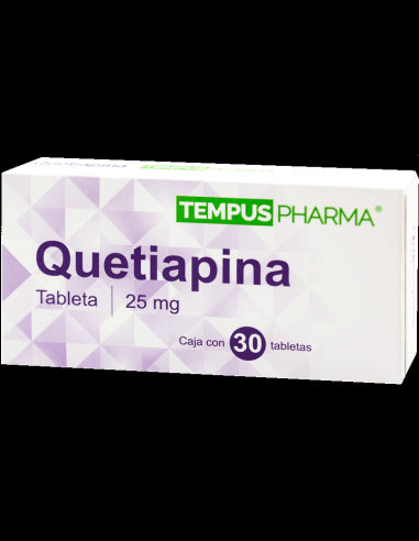 QUETIAPINA (Tempus Pharma) c/30 TABS. 25 MG.