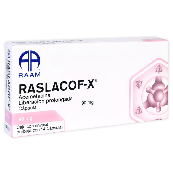 RASLACOF-X c/14 CAPS. L.P. 90 MG.