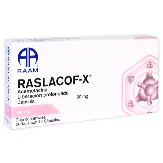 RASLACOF-X c/14 CAPS. L.P. 90 MG.