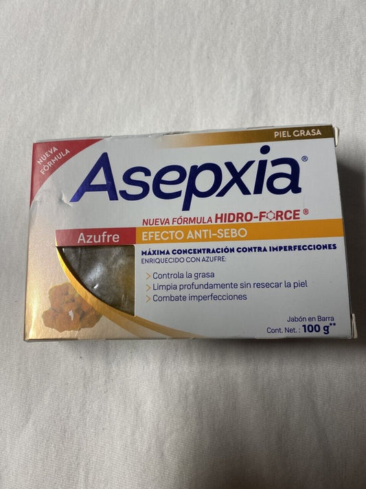 JABÓN ASEPXIA Azufre EFECTO ANTI-SEBO 100 G.