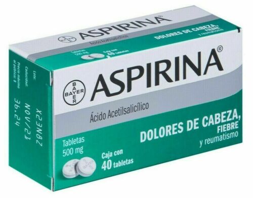 ASPIRINA c/40 TABS. 500 MG.