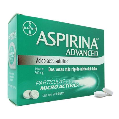 ASPIRINA ADVANCED c/20 TABS. 500 MG.