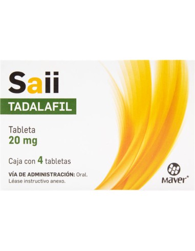 SAII c/4 TABLETAS 20 MG.