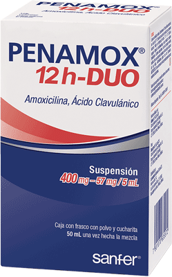 PENAMOX 12H-DUO SUSP. Fco. 50 ML. 600-42.9 MG/5 ML.