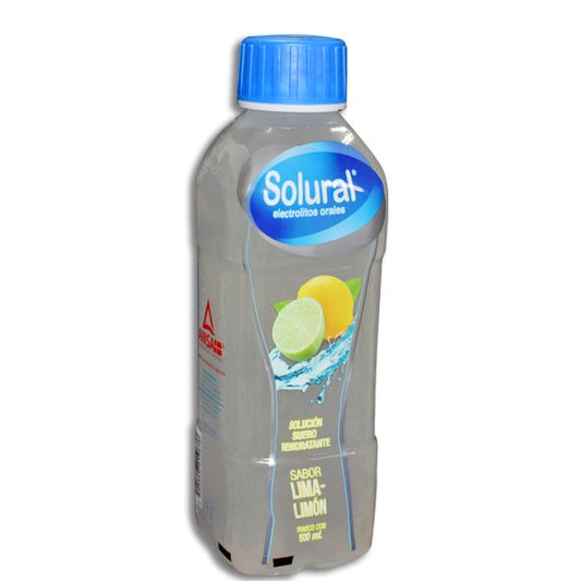 SOLURAL Suero Rehidratante SABOR LIMA-LIMÓN 500 ML.