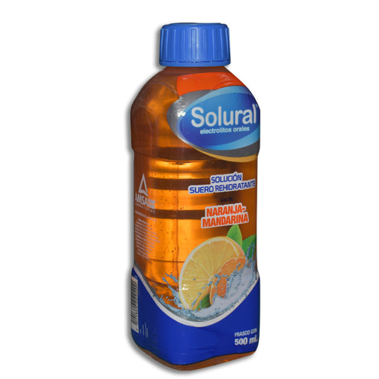 SOLURAL Suero Rehidratante SABOR NARANJA-MANDARINA 500 ML.