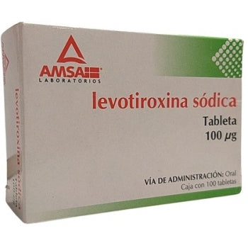 LEVOTIROXINA SÓDICA (Amsa) c/100 TABS. 100 MCG.