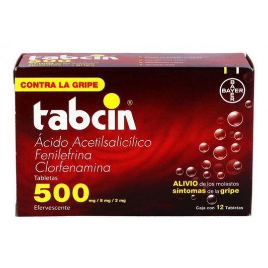 TABCIN 500 c/12 TABS. Efervescentes 500/8/2 MG.