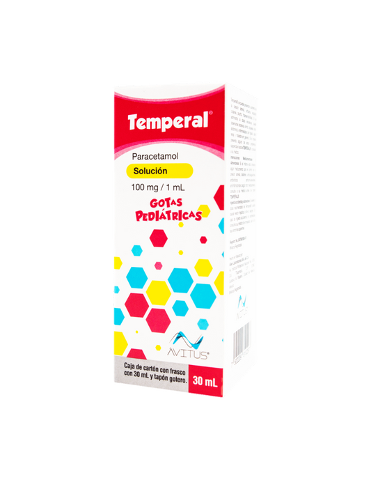 TEMPERAL SOL. Pedtca. Fco. Gotero 30 ML. 100 MG/1 ML.