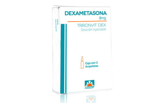 TRIRONVIT DEX Sol. Iny. c/3 AMPTAS. 8 MG/2 ML.