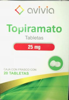 TOPIRAMATO (Avivia) c/20 TABS. 25 MG.