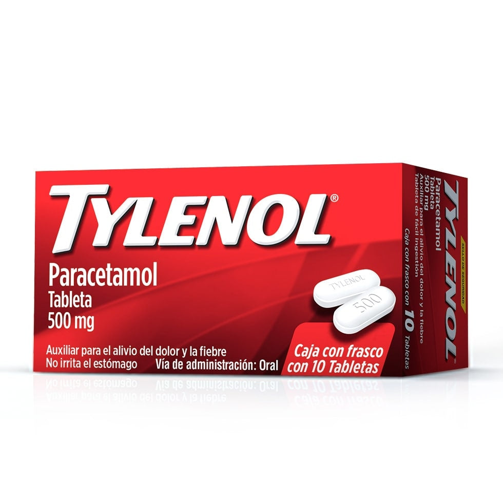 TYLENOL c/10 TABS. 500 MG.